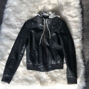 Faux leather jacket